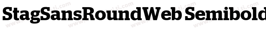 StagSansRoundWeb Semibold字体转换